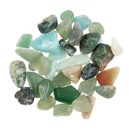 Mixed Green Stone Chips Decorative Filler by Ashland&#xAE;